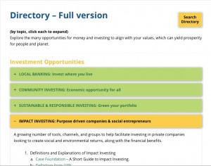 Invest with Values - Directory